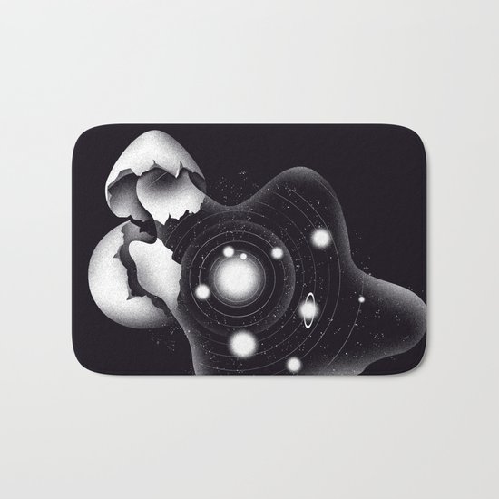 Cosmic Egg Shell Bath Mat