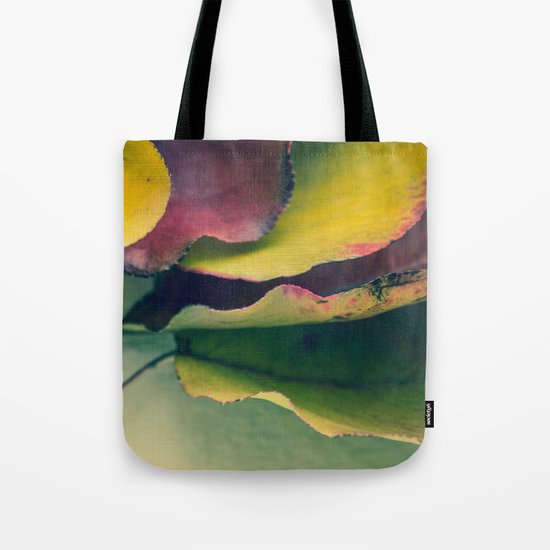 Fall Leaves II - Yellow, Lime Green, Red Purple Tote Bag