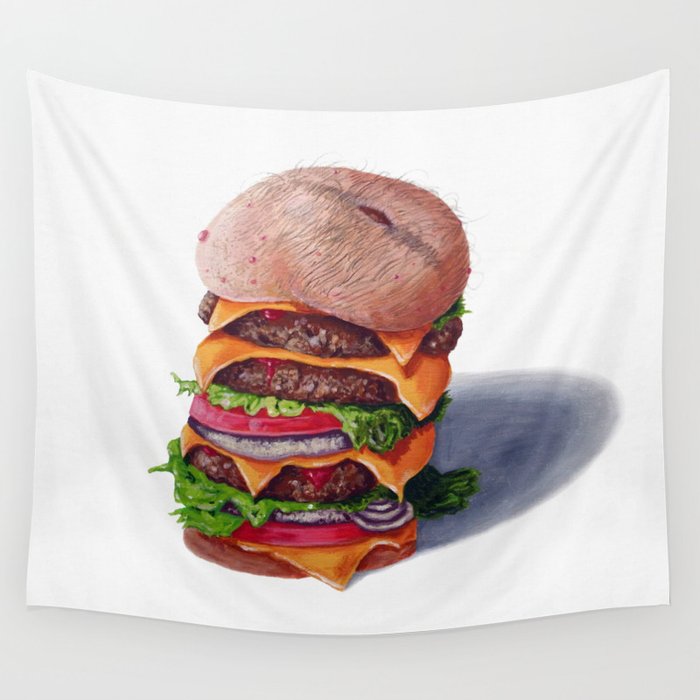 Belly Burger Wall Tapestry