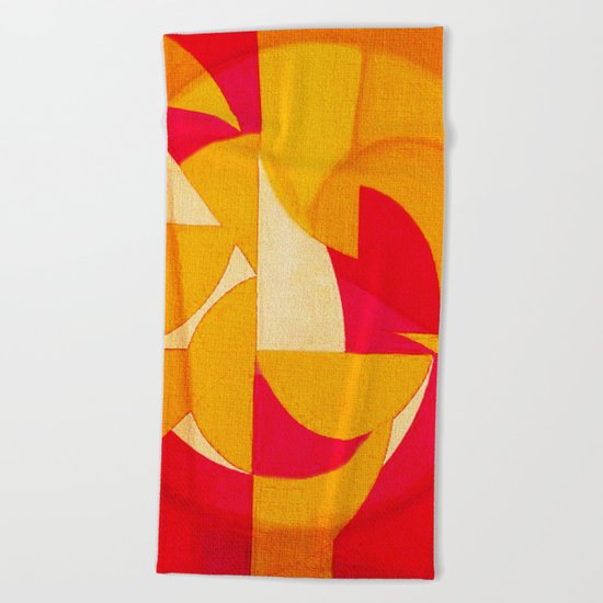 Geometric Reconstruction 2 Beach Towel