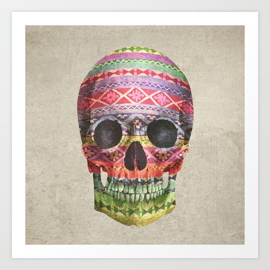 Navajo Skull Art Print