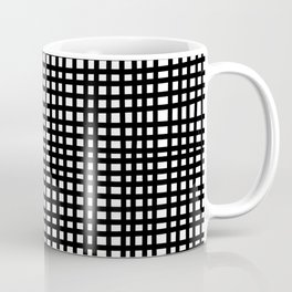 Black and White Gingham Coffee Mug