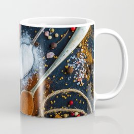 Spoons, Herbs and Spices in the Kitchen - Cooking Photography Coffee Mug