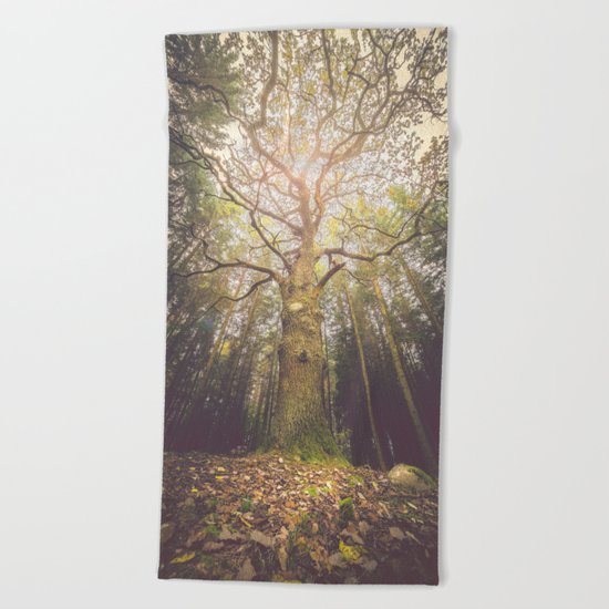 The taller we are Beach Towel