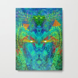 The Archon' Stare Metal Print | Visionary, Psychedelic, Trippy, Digital, Spirits, Painting, Entity, Blue, Entities, Visionaryart 
