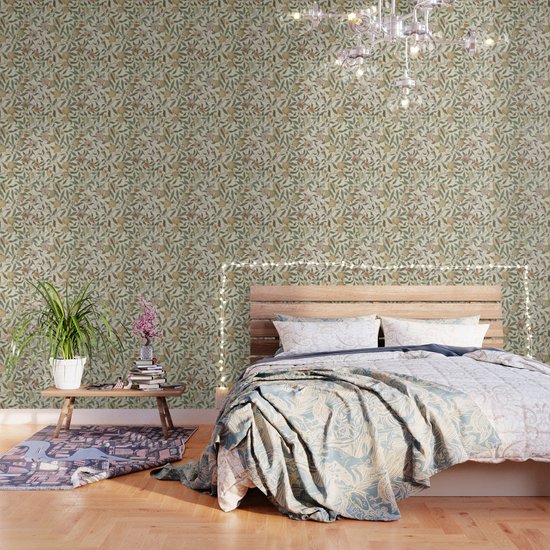 William Morris Fruit Pattern Wallpaper By Colorfuldesigns Society6