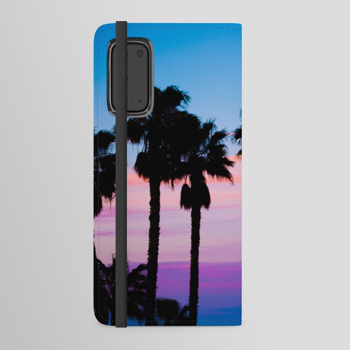 Palm Tree, Summer Sunset, Malibu, California  Android Wallet Case