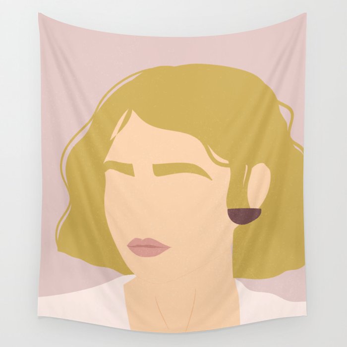 Empower Women I White Power Wall Tapestry