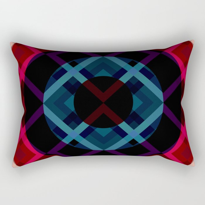 Wianish - Colorful Abstract Art Rectangular Pillow