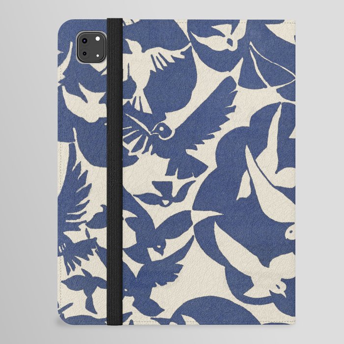 Pigeons In White and Blue (1928) iPad Folio Case