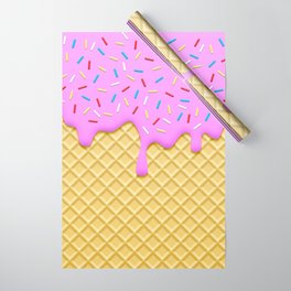 Strawberry Ice Cream Wrapping Paper