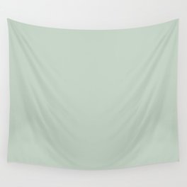 Light Sage Green Solid Wall Tapestry
