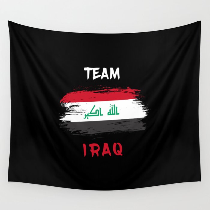 Team Iraq flag design Wall Tapestry
