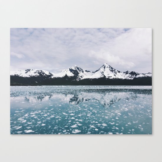 Icy Kenai reflection Canvas Print