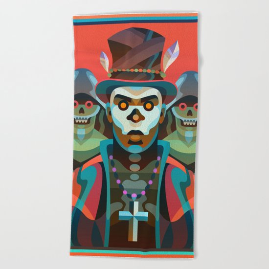 Baron Samedi Beach Towel