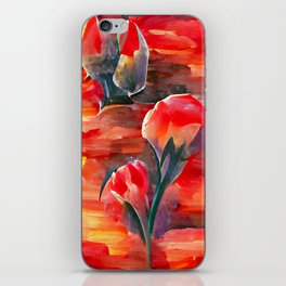 Tulip Flowers at Sunset iPhone Skin