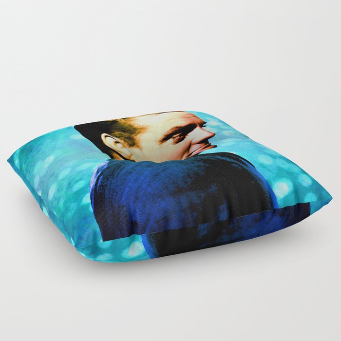 James Cagney, blue screen Floor Pillow