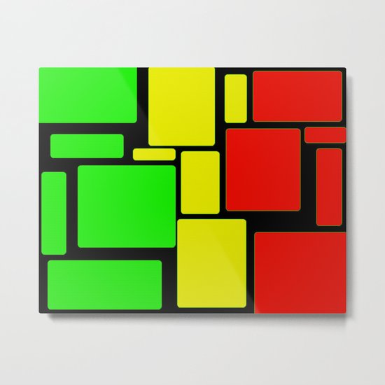 Ghanaian colors Metal Print