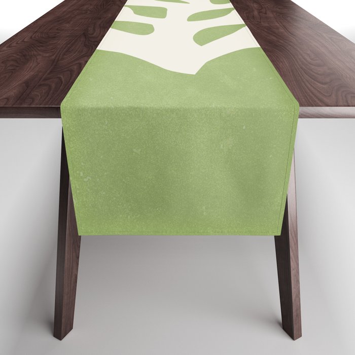 Forest Green Leaf: Matisse Paper Cutouts V Table Runner