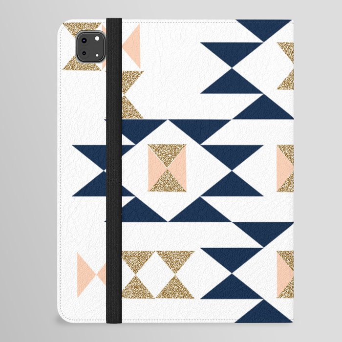 Jacs - Modern pattern design in aztec themed pattern navajo print textile cute trendy girl iPad Folio Case