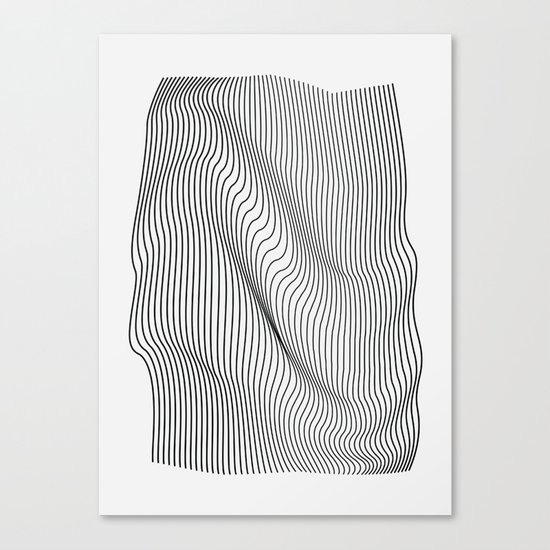 Minimal Curves Canvas Print