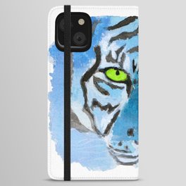 Blue Tiger  iPhone Wallet Case