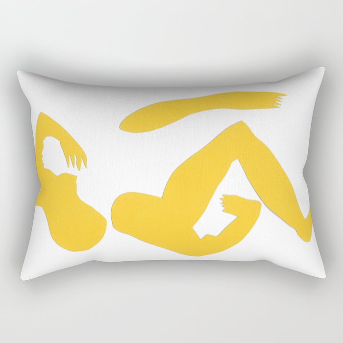 femme fractale Rectangular Pillow