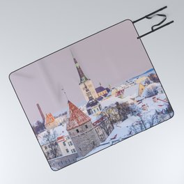 Tallinn, Estonia Travel Artwork Picnic Blanket