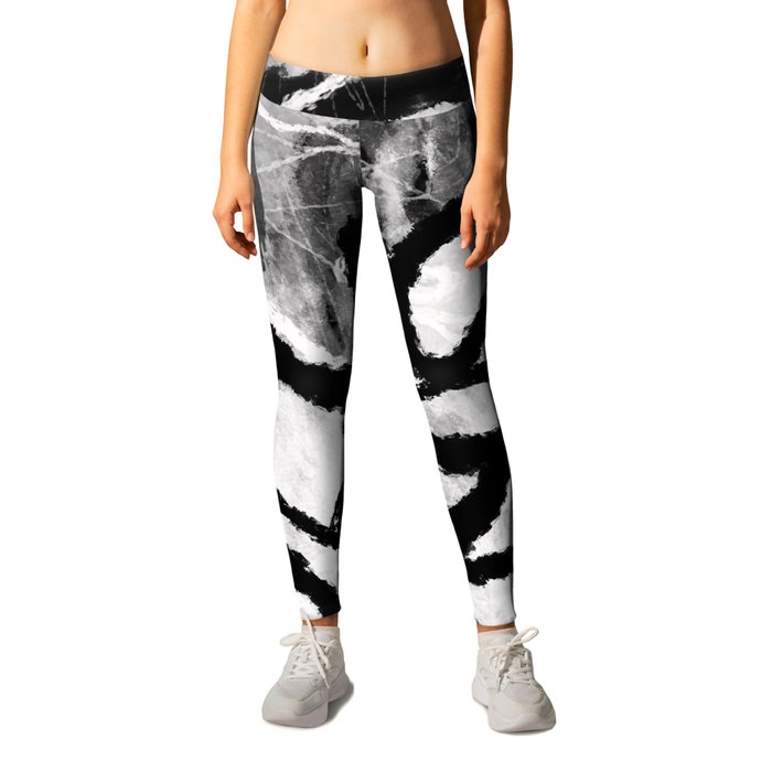 Expressionist Drawing. Abstract 222. Leggings
