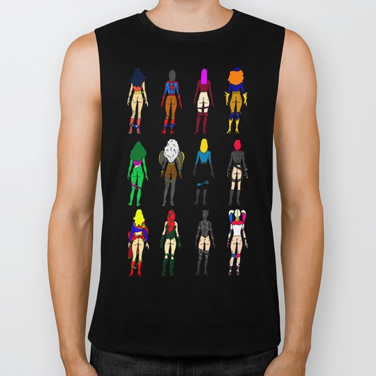 Superheroine Butts Biker Tank