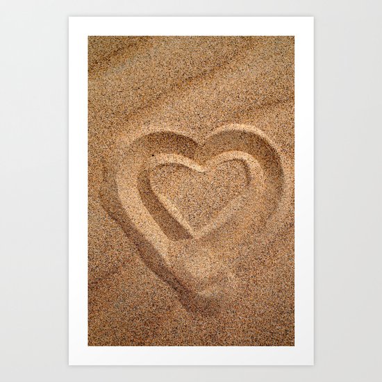 Two Hearts as One Art Print