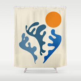 Dancing Sea Matisse Shower Curtain