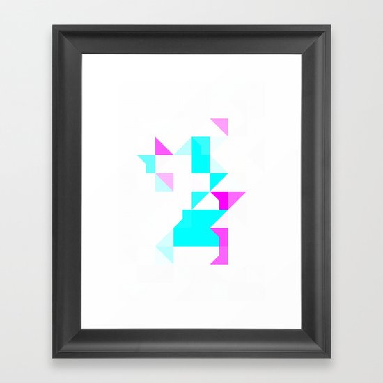 Project Map Framed Art Print