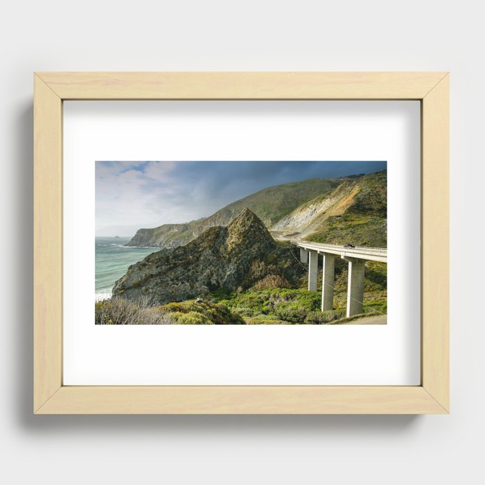Willow Creek Picnic Area and Beach, Cabrillo Hwy, California Coastline Recessed Framed Print