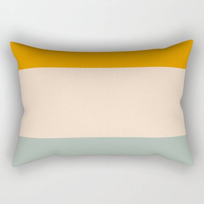 Heracles - Minimal Summer Retro Stripes Rectangular Pillow