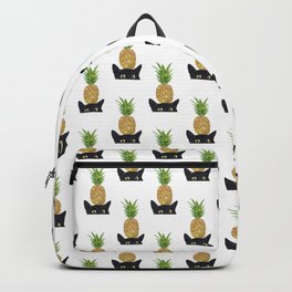Pineapple cat Painting Kitchen Wall Poster Watercolor Backpack