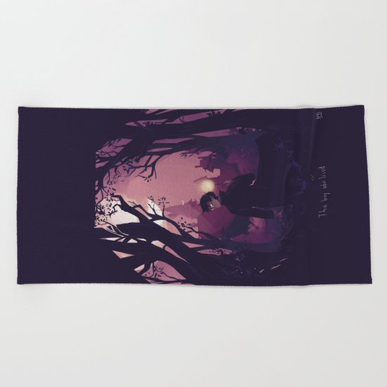 The boy who lived Beach Towel