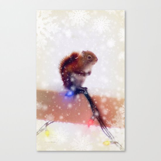 Warming up the feet Canvas Print
