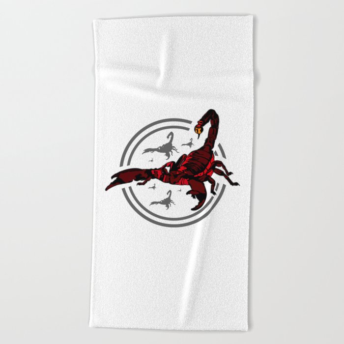 Red Scorpion 2 Beach Towel