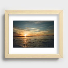 Round 1 Recessed Framed Print