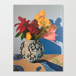 Echinacea in Bud Vase Canvas Print