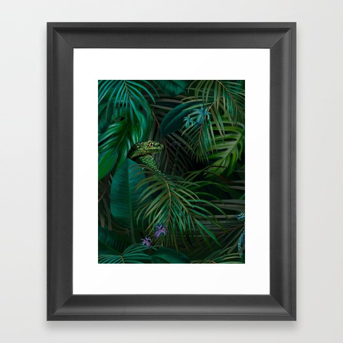 Wild Tropical Paradise Framed Art Print