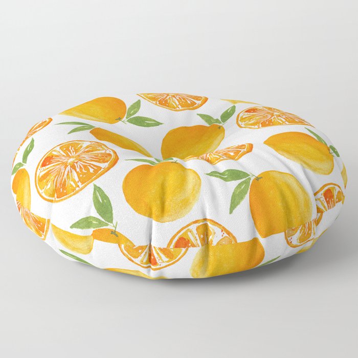 Oranges Pattern Floor Pillow