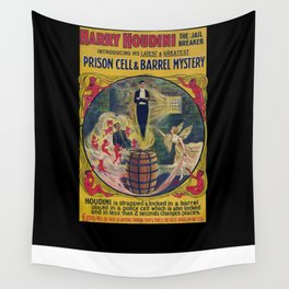 Original Harry Houdini Poster (Prison Breaker) Wall Tapestry