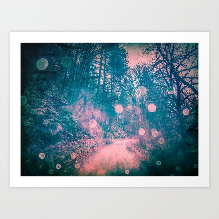 Pink Magical Path Art Print