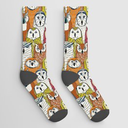 owls fall Socks