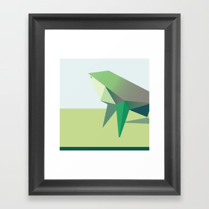 Frog Framed Art Print