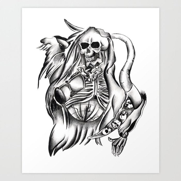 Santa Muerte Latim Collection Art Print By Torairezumi Society6 Esta pagina es creada con la finalidad de venerar a mi nina hermosa. santa muerte latim collection art print by torairezumi