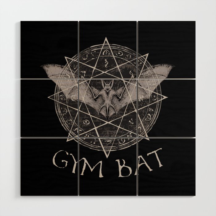 Gym Bat Duffle Bag Wood Wall Art