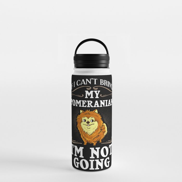Pomeranian Dog Puppies Owner Lover Water Bottle